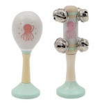 Maraca & Bell Stick Set - Octopus